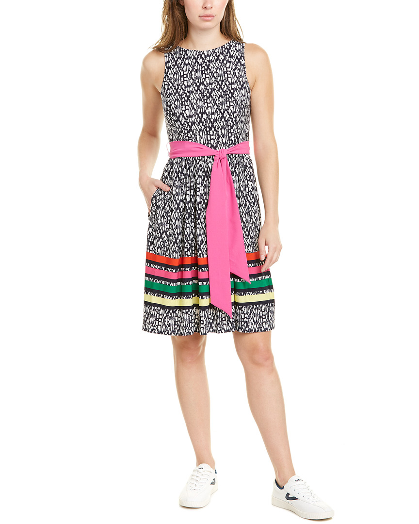 Image of Eliza J Colorblocked A-Line Dress