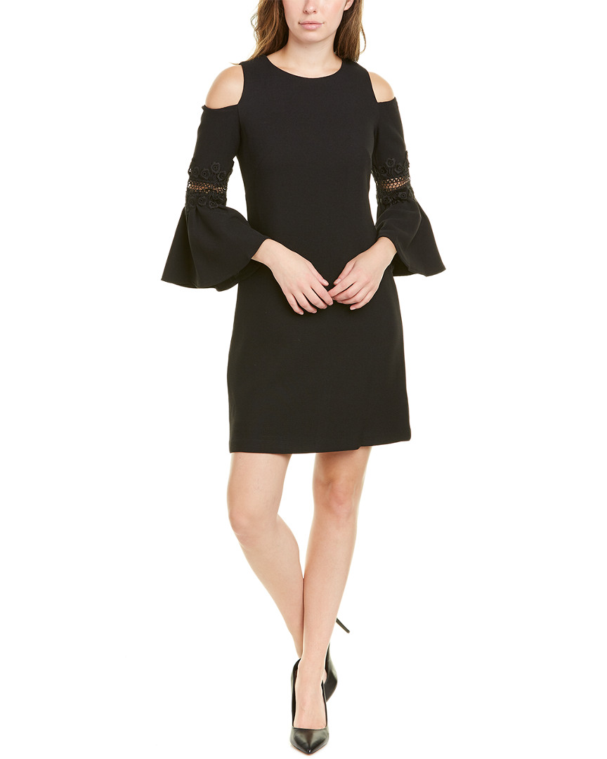 Image of Eliza J Cold-Shoulder Shift Dress