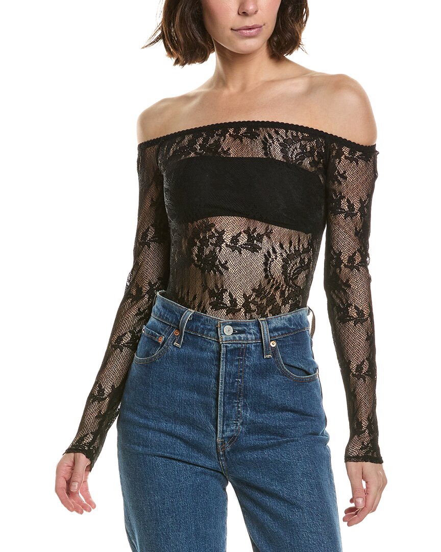 L'agence Peonie Bodysuit In Black