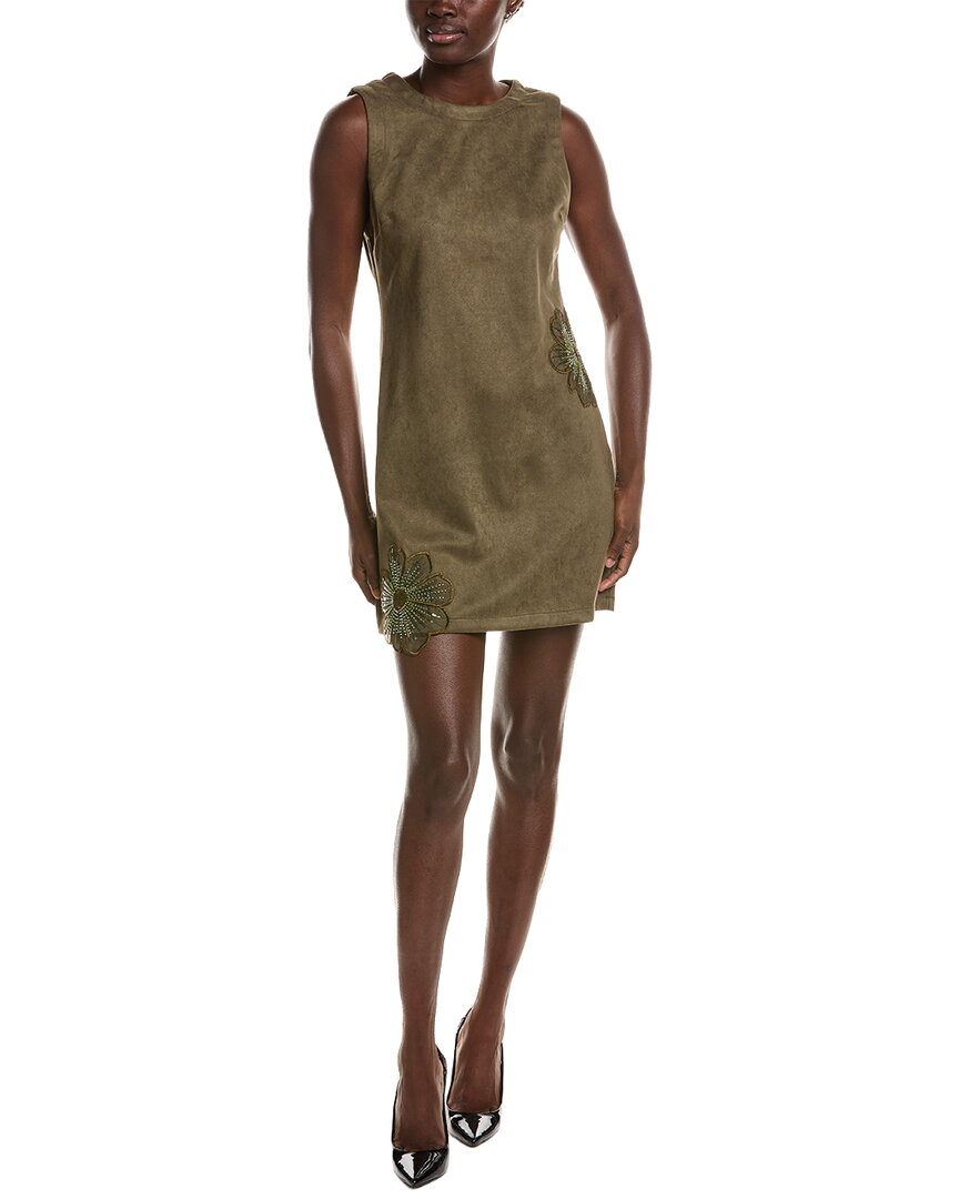 Nvlt Sequin Mini Dress In Green