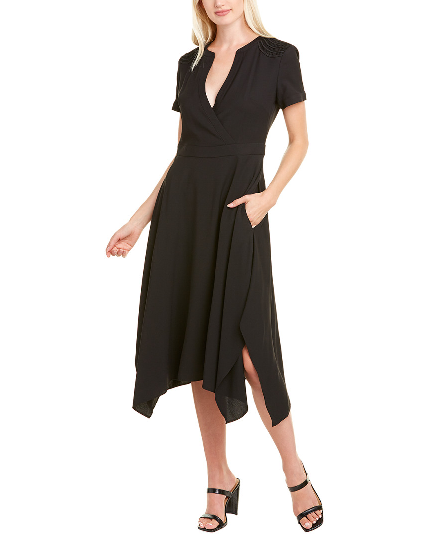 Image of KARL LAGERFELD Handkerchief Midi Dress