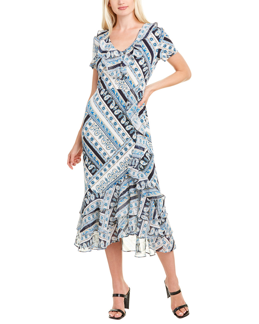 Image of KARL LAGERFELD Ruffle Maxi Dress