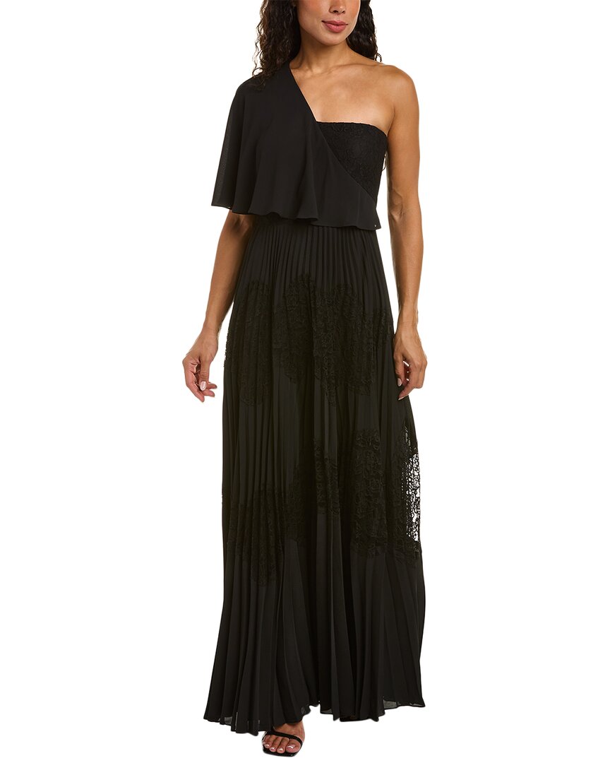 MIKAEL AGHAL MIKAEL AGHAL PLEATED LACE GOWN