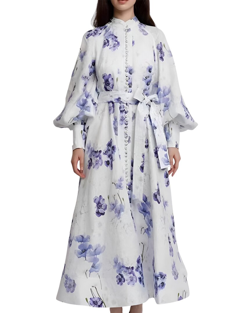 Vincent Midi Dress In White