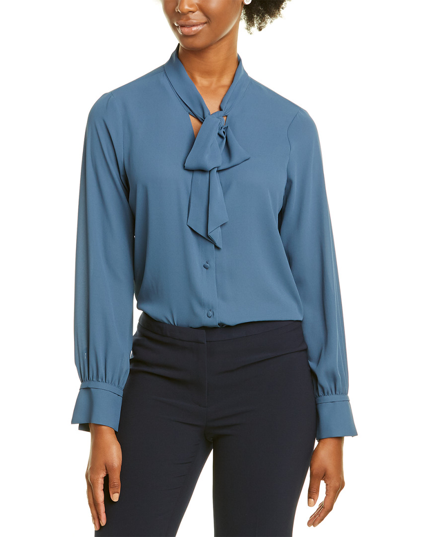 Image of KARL LAGERFELD Scarf Neck Top