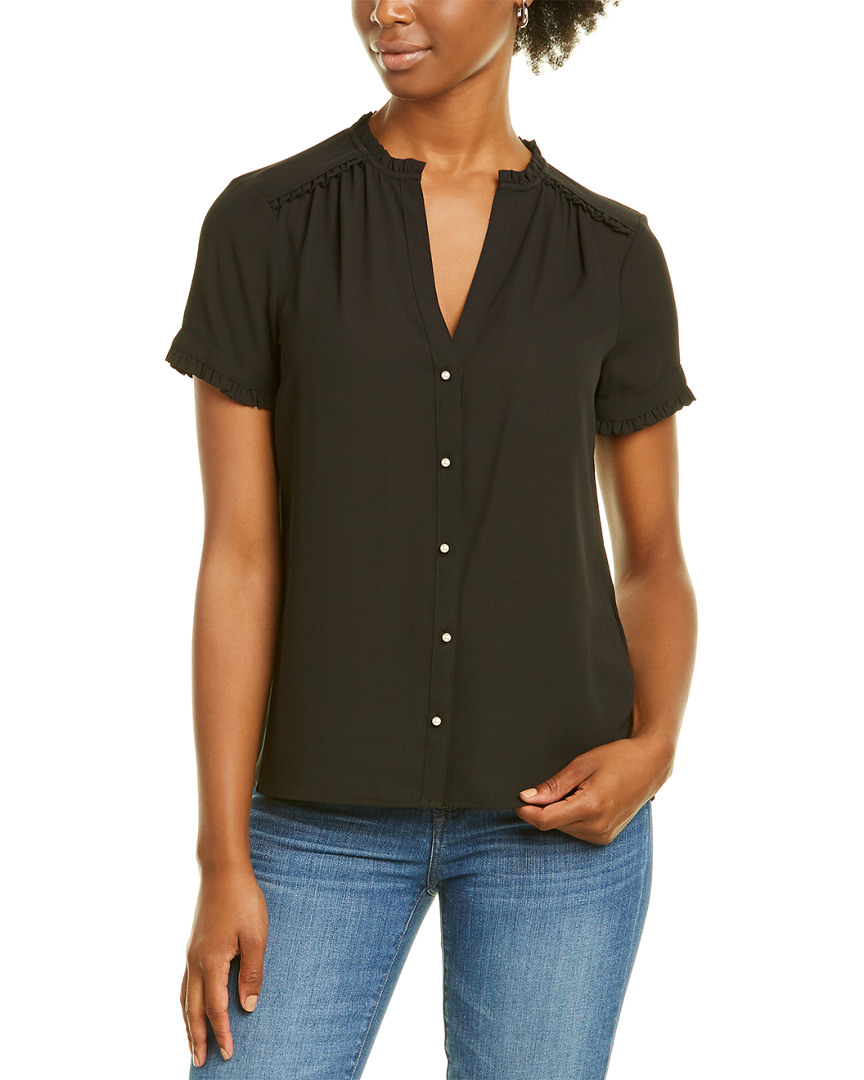 Image of KARL LAGERFELD Crepe Blouse