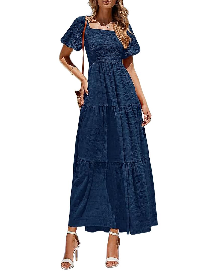 Amina Glam Maxi Dress In Blue