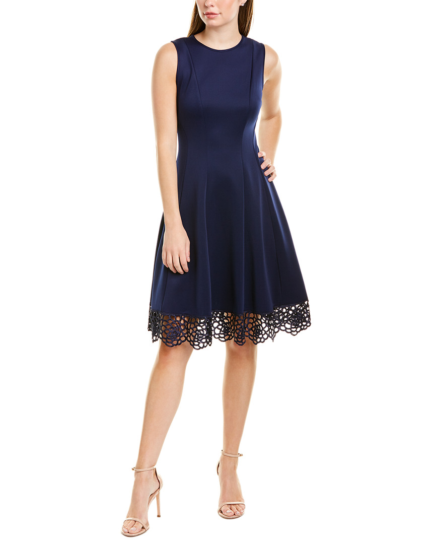 Image of Donna Ricco Scuba A-Line Dress