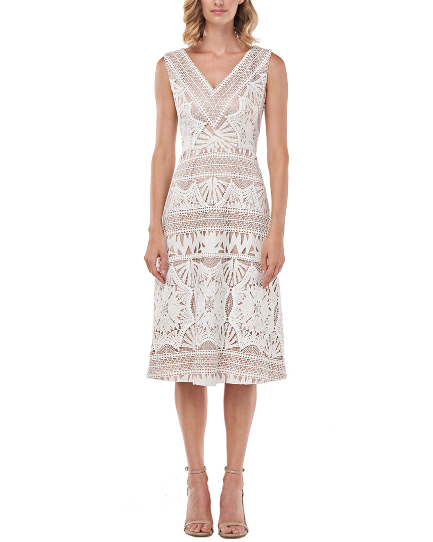 Image of Kay Unger Priscilla Chemical Lace Midi Dress