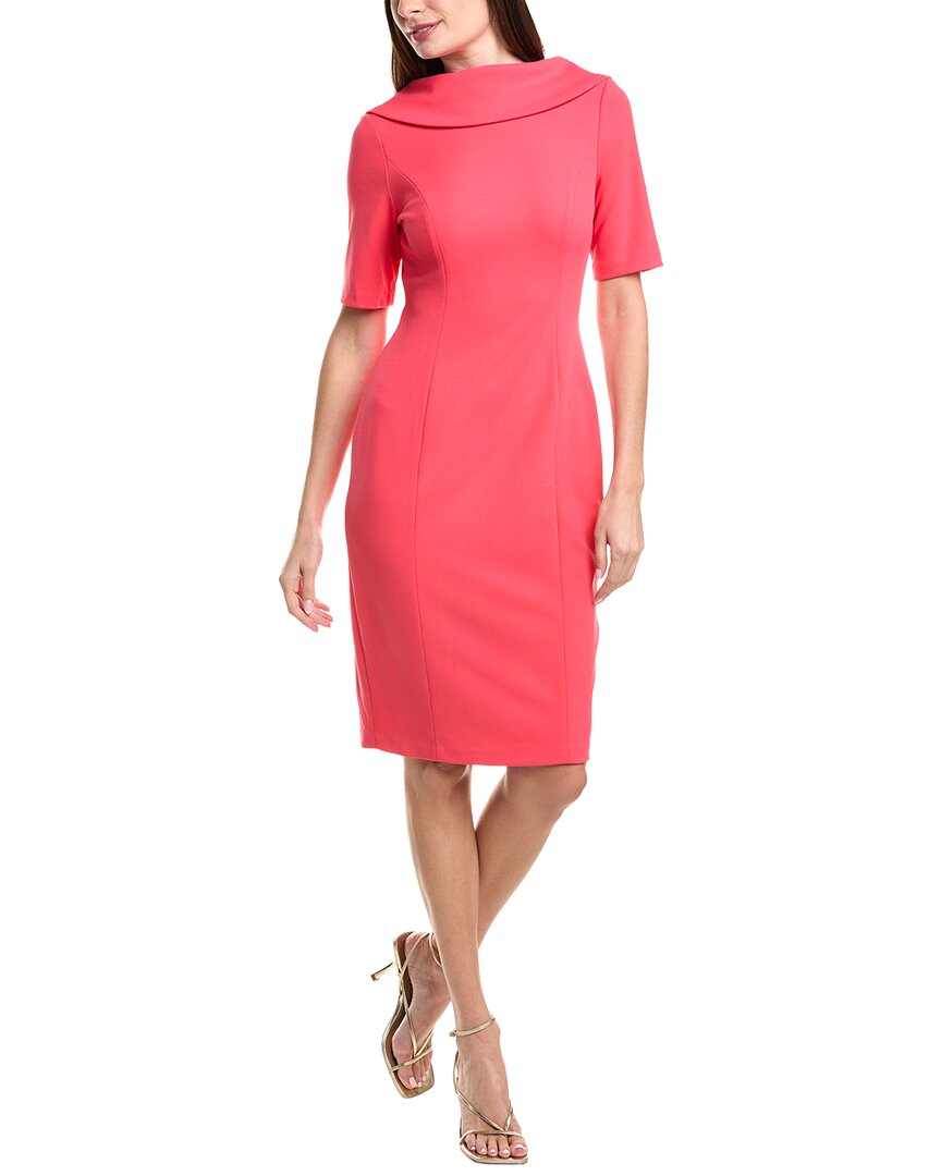 Adrianna Papell Sheath Dress In Red