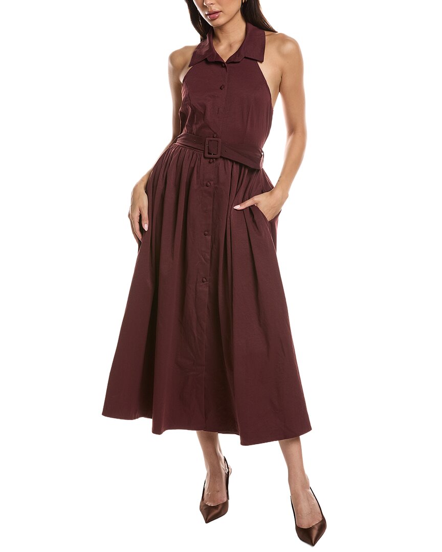 Maison Maar Sleeveless Maxi Dress In Brown