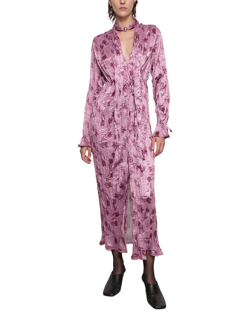 Sabina Musayev Floris Midi Dress In Pink