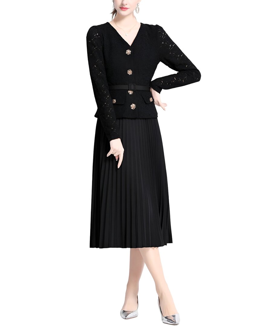 Vincent Midi Dress In Black