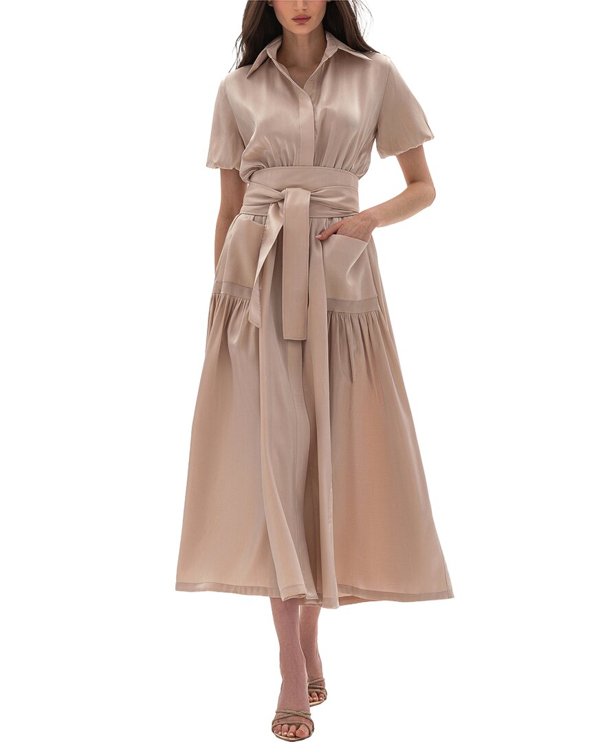 Bgl Shirt Dress In Beige