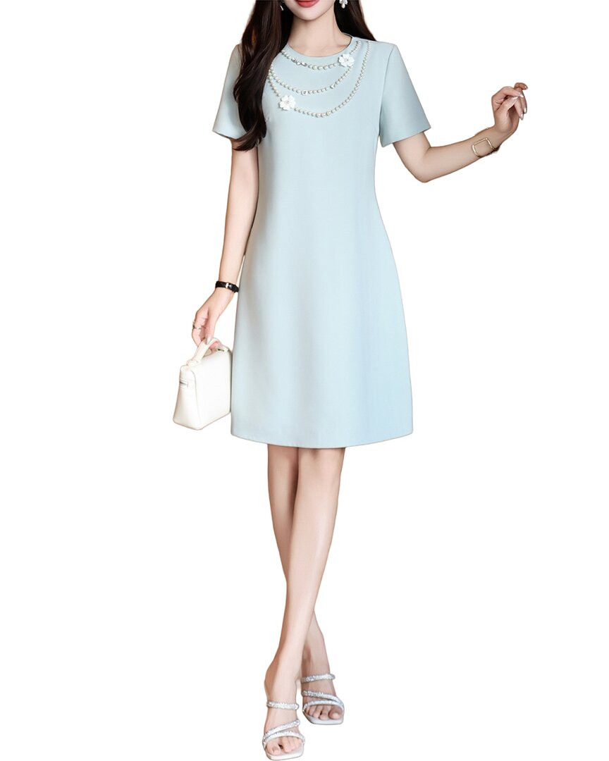Burryco Short Sleeve Aline Dress In Green
