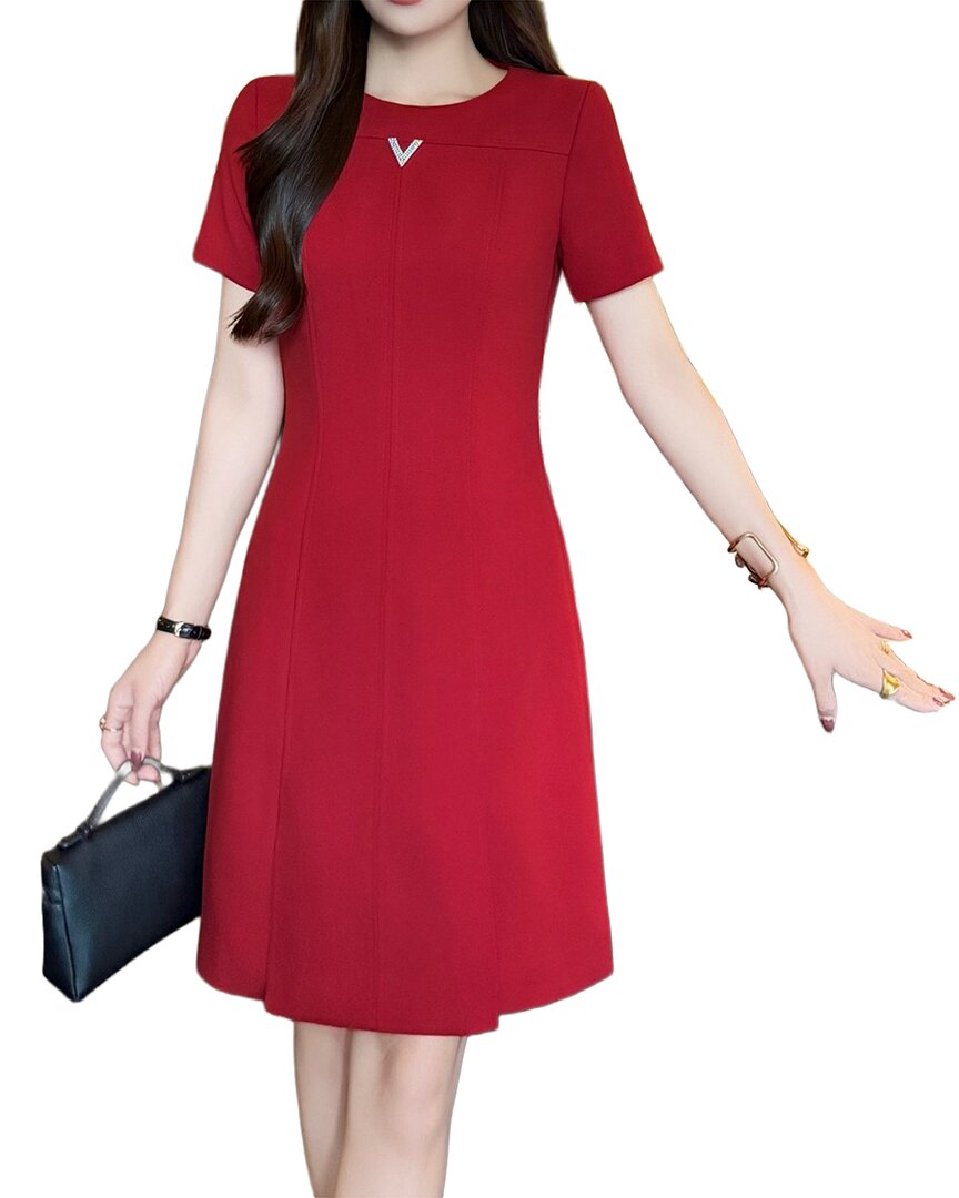 Burryco A-line Dress In Red