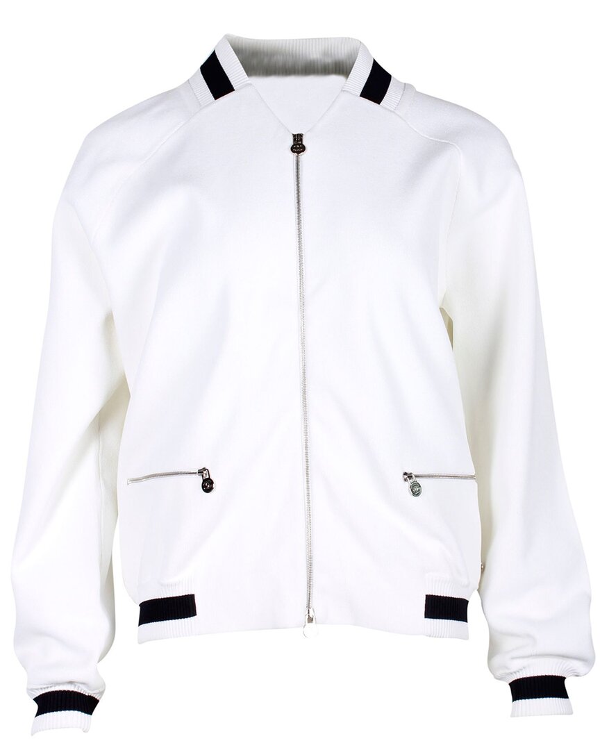 Pre-owned Chanel Knit Blouson Jacket, Size Fr, 42 (authentic Pre-loved)