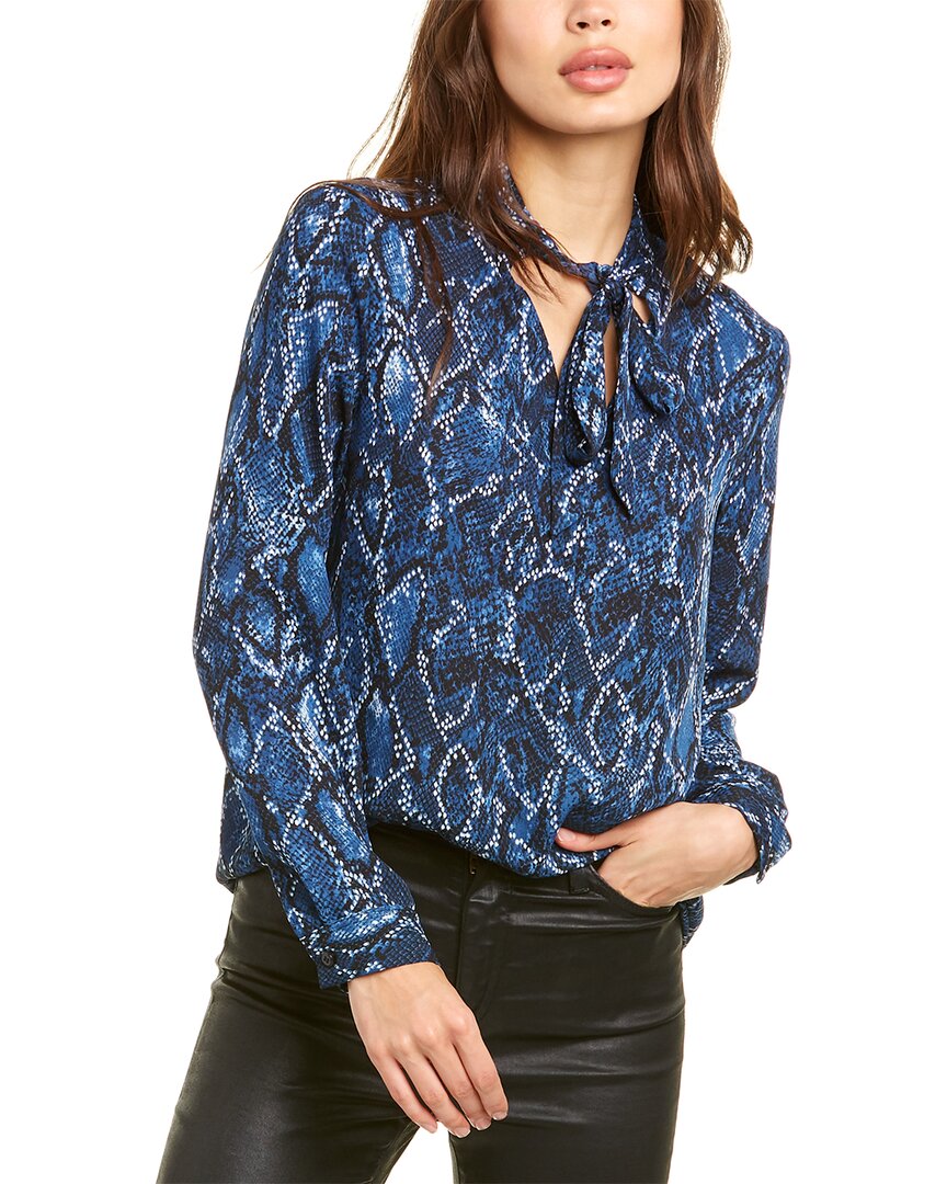 Image of Nine West Tie-Neck Tunic Blouse