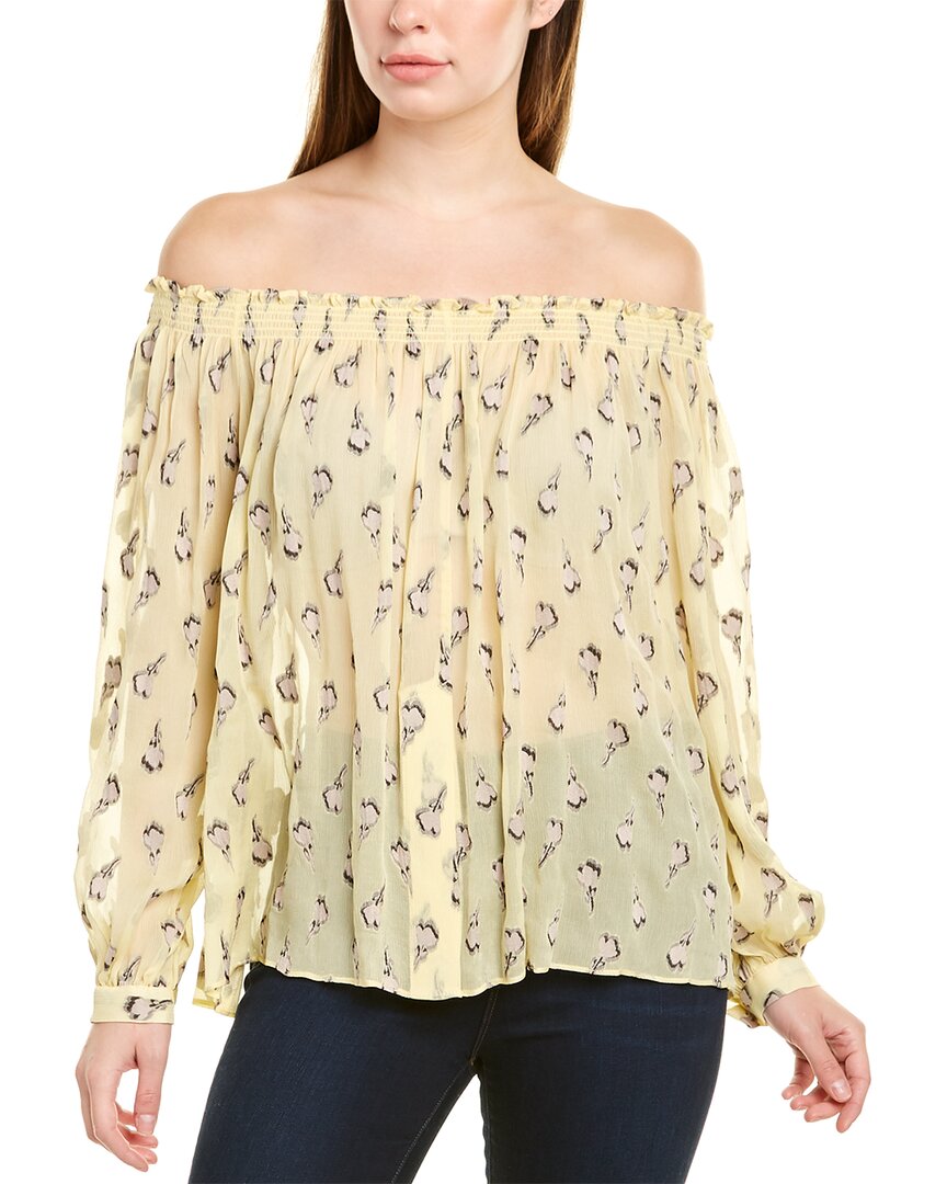 Image of Nicole Miller Rocky Silk-Blend Top