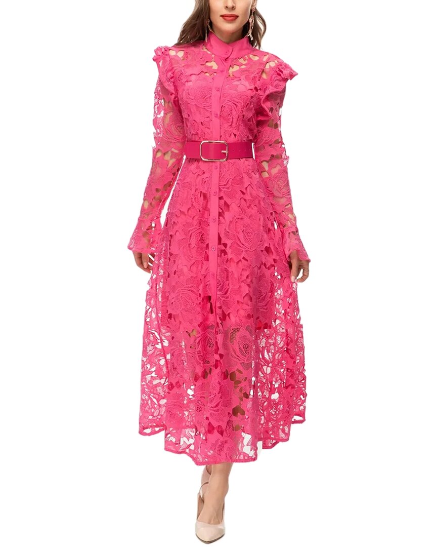 lanelle maxi dress pink Midi Dress In Pink