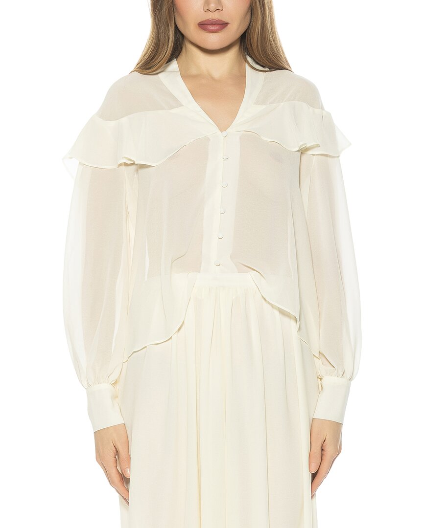 Alexia Admor Solace Top In 110-ivory