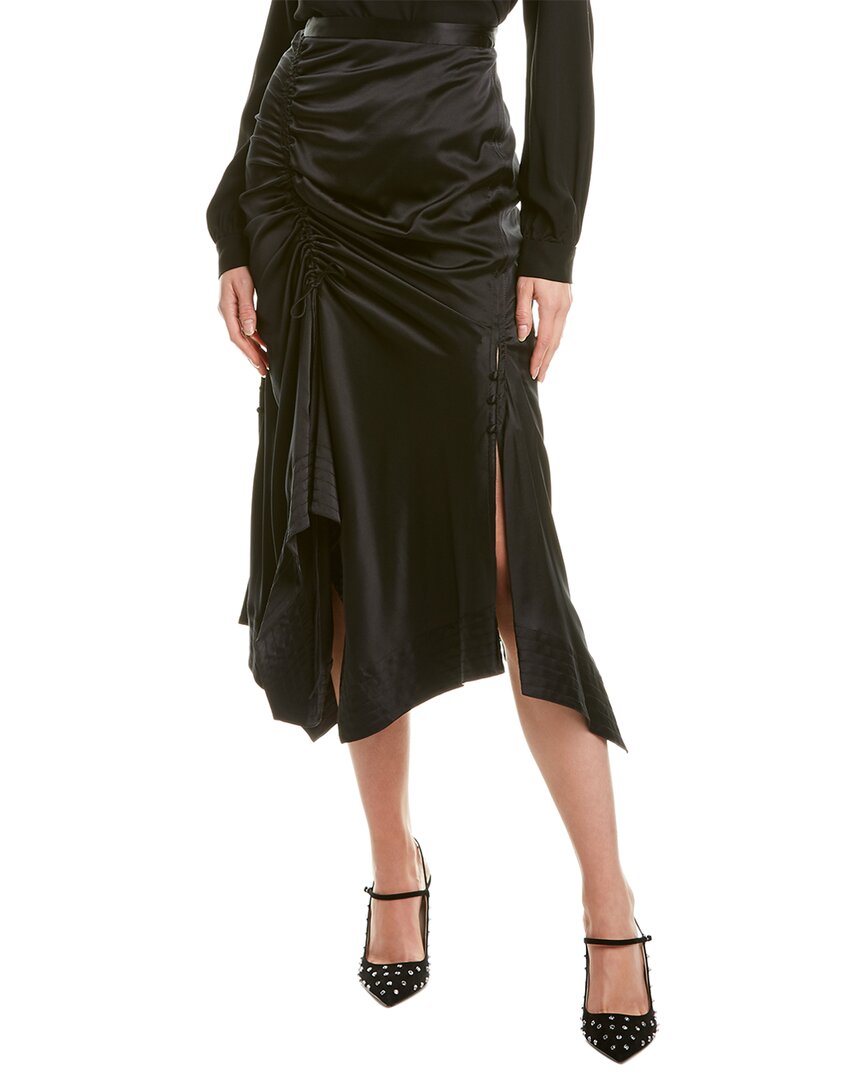 Image of Tanya Taylor Raquel Silk-Blend Midi Skirt