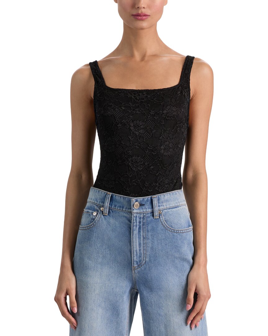 Alice And Olivia Alice + Olivia Annika Bodysuit In Black