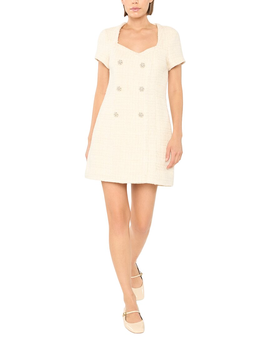 Likely Gia Wool-blend Dress In White