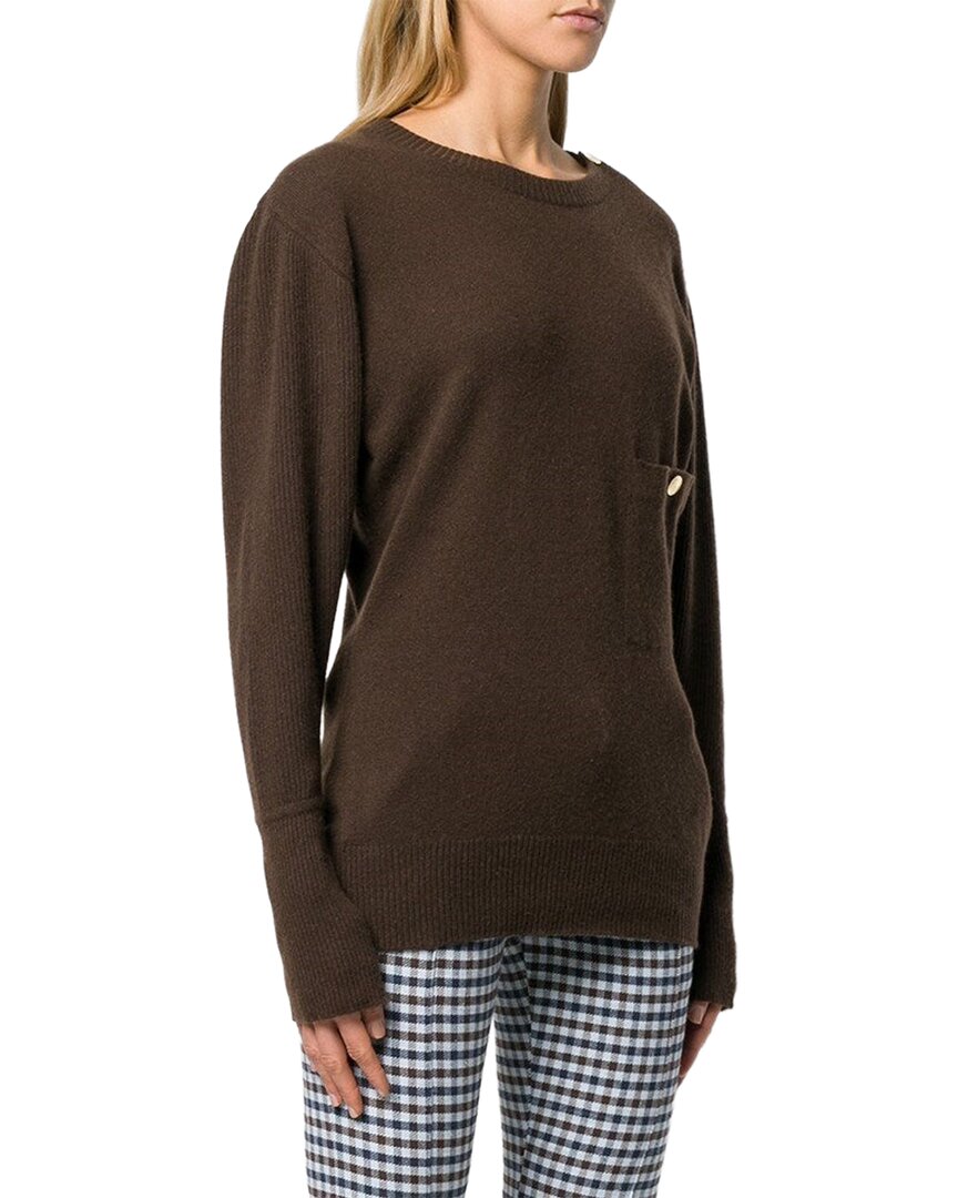 Chanel 80s Brown Cashmere Oversized Sweater
