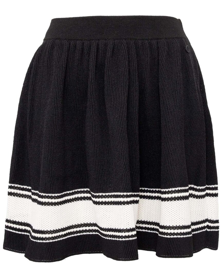 Chanel Knit Skirt In Black