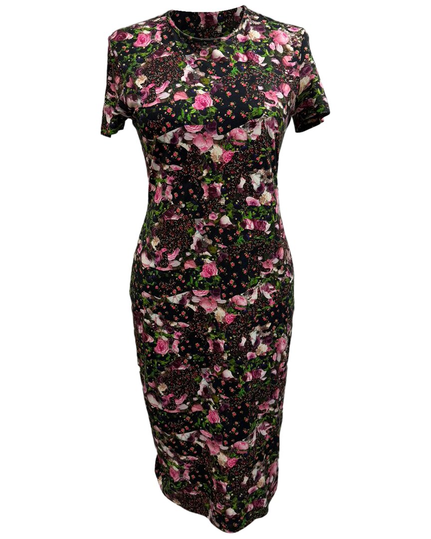 Pre-owned Givenchy Floral-print Midi Dress, Size Int; S (authentic Pre-loved)