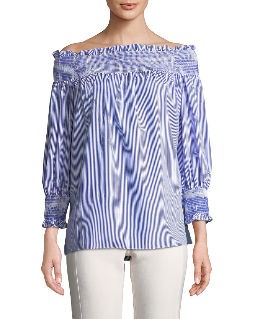 Image of ALEX+ALEX Off-the-Shoulder Striped Top