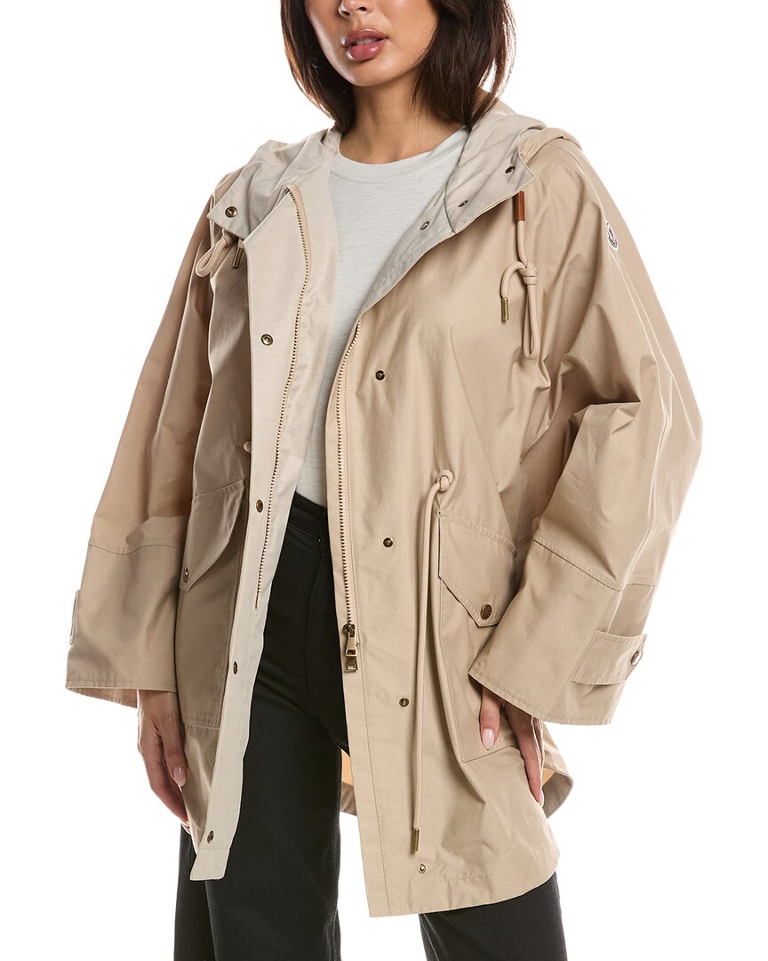 Moncler Cape Jacket In Brown