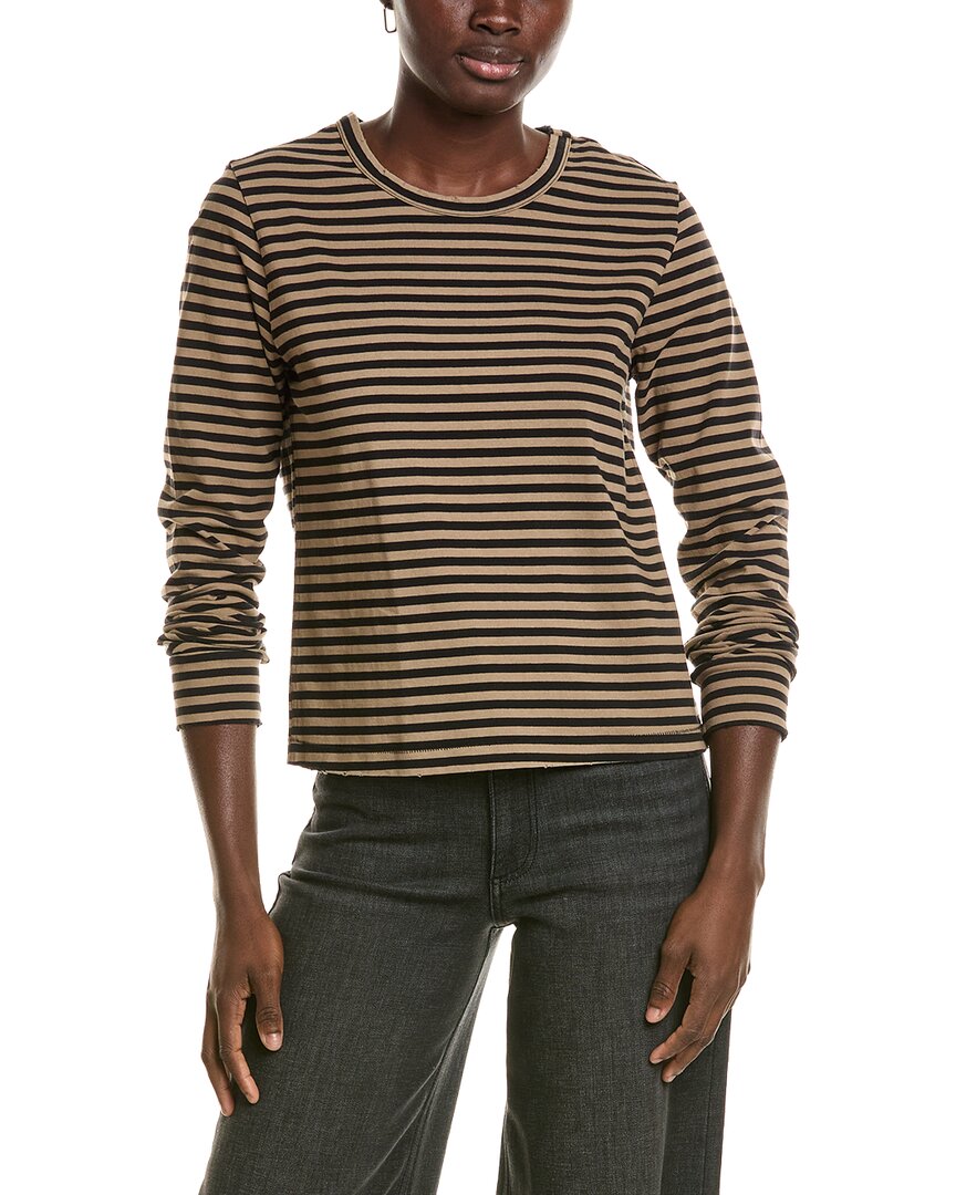 Amo Denim Amo Love T-shirt In Brown