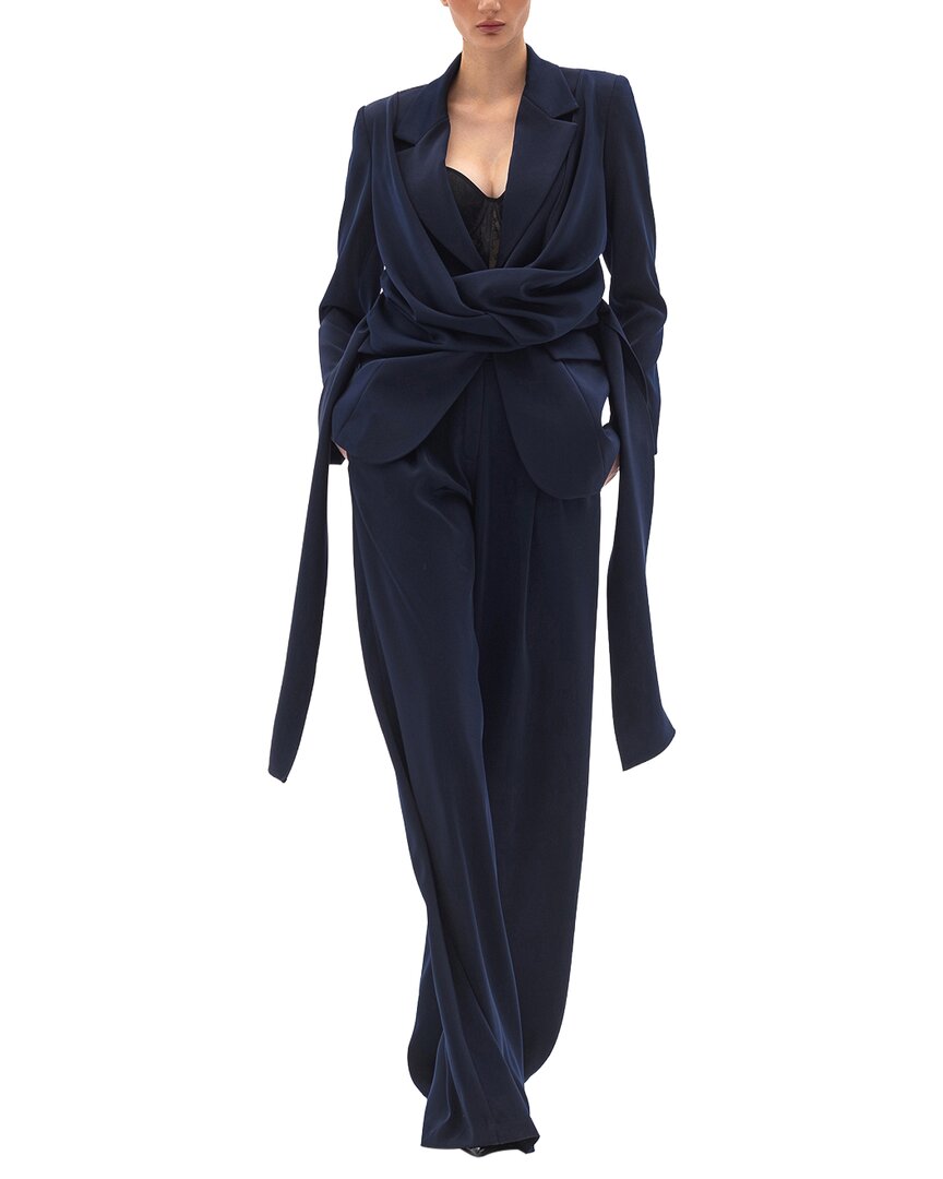 Bgl 2pc Jacket & Pant Set In Blue