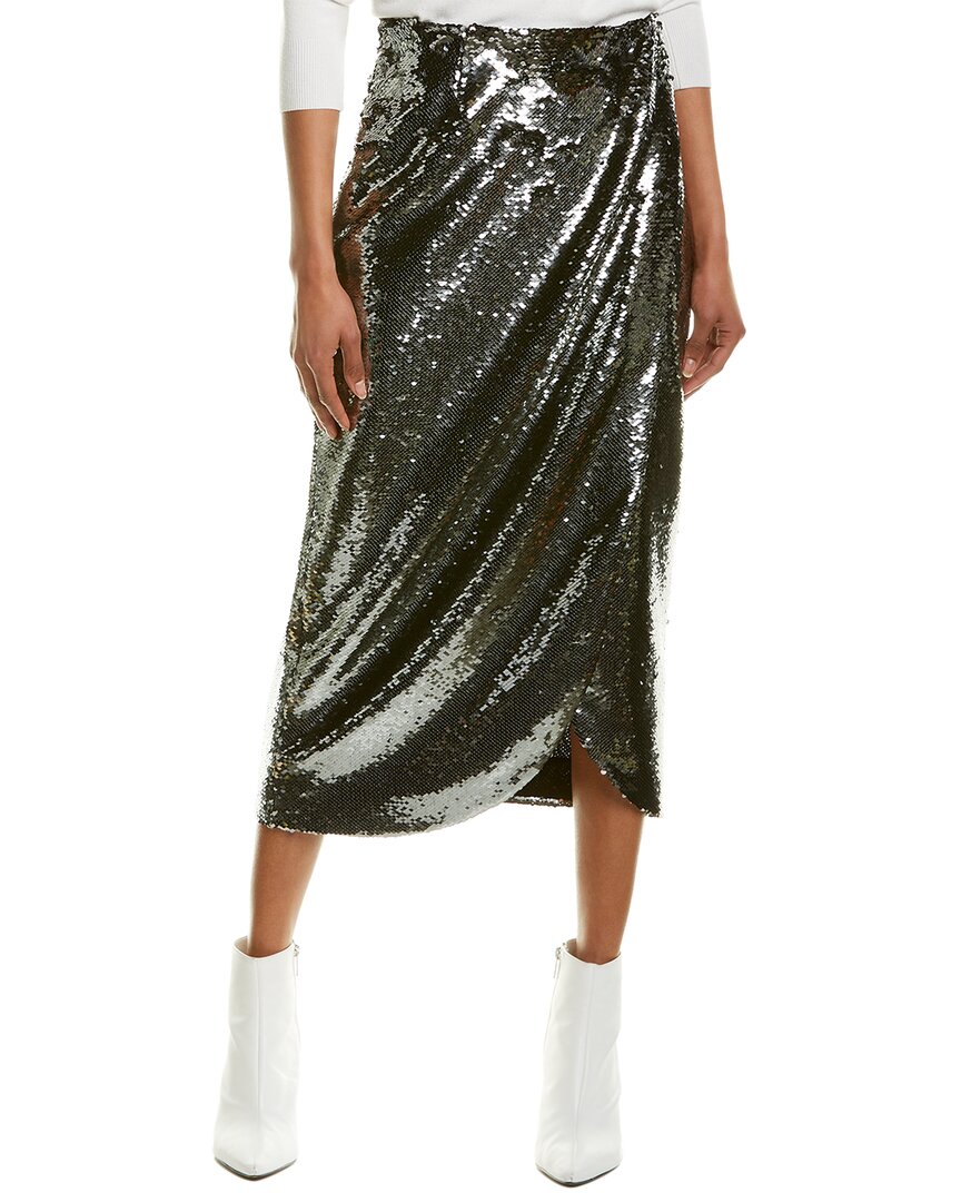 Image of ML Monique Lhuillier Sequin Midi Skirt