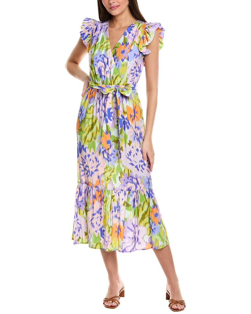 SAM EDELMAN SAM EDELMAN FLUTTER MIDI DRESS