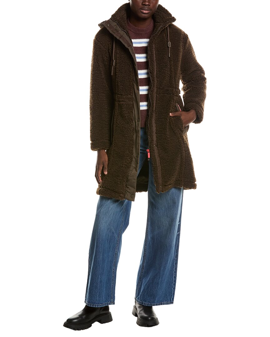 Hunter London Canvas Short Chic Lady Jacket In Brown