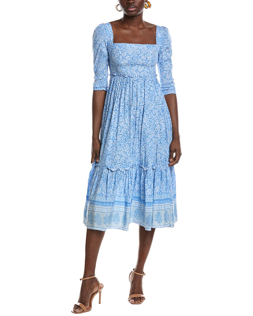 Opt O. P.t Willow Midi Dress In Blue
