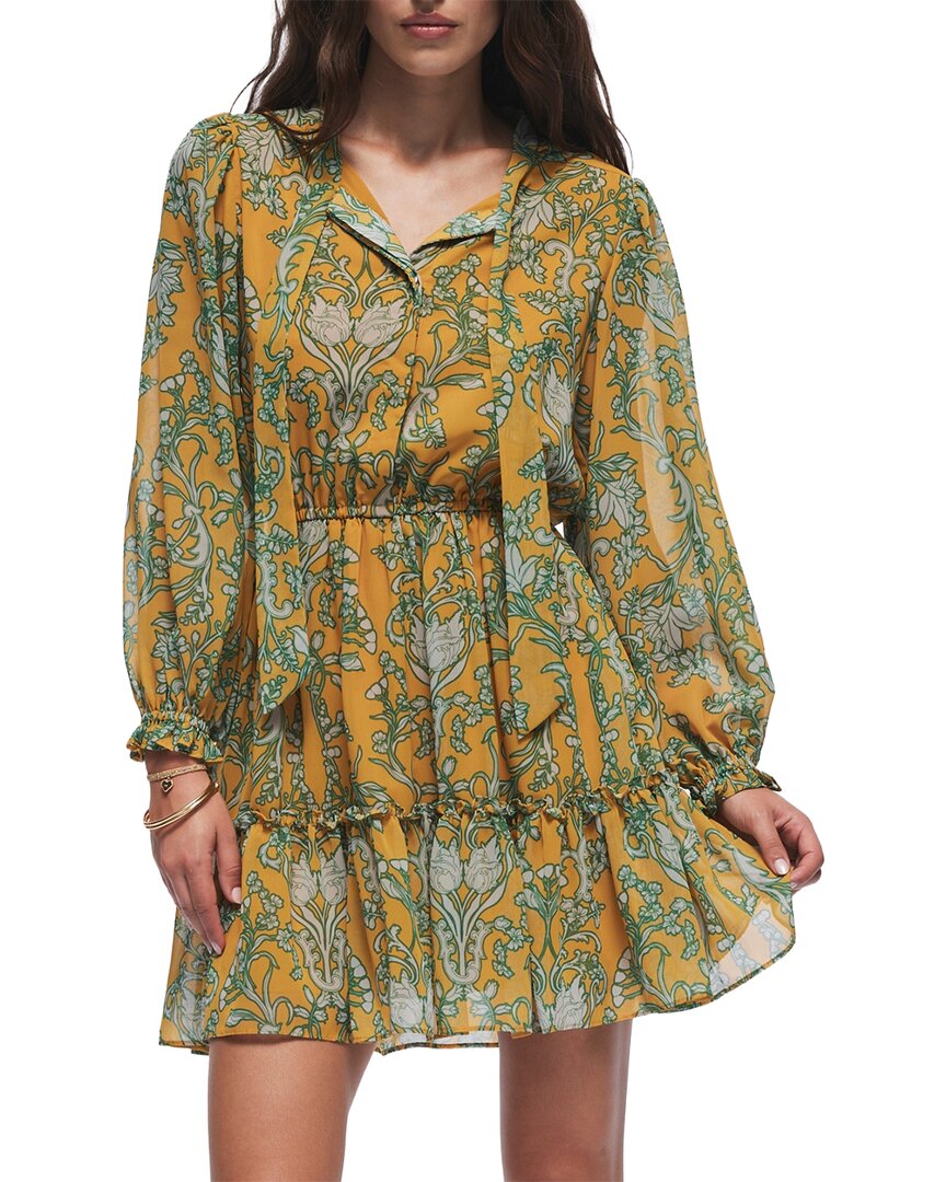 Hermoza Lee Collared Mini Dress In Yellow