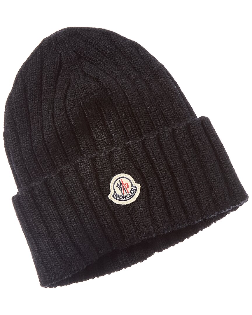Moncler Women's Black Ribbed-Knit Virgin Wool Beanie - Mytheresa - Image 11