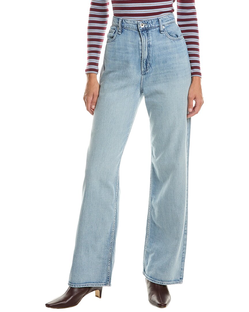 Rag & Bone Lori High Rise Flare Wide Leg Jean In Blue