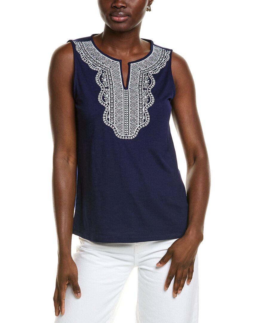 Jones New York Embroidered Top