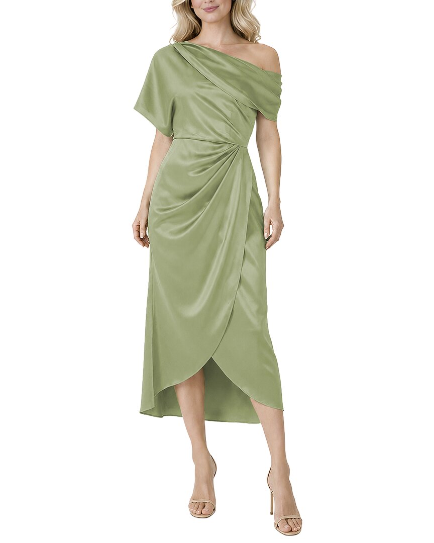 Oleg Cassini Midi Dress In Green