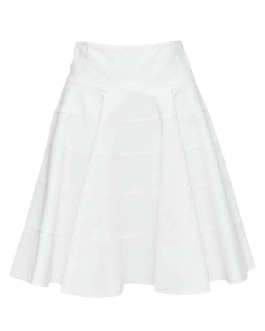 Pre-owned Alaïa 10 Corso Como Cotton Flared Skirt
