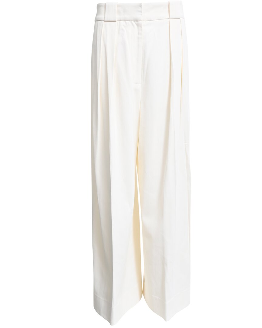 Pre-owned Khaite Pleated Wide Leg Trouser