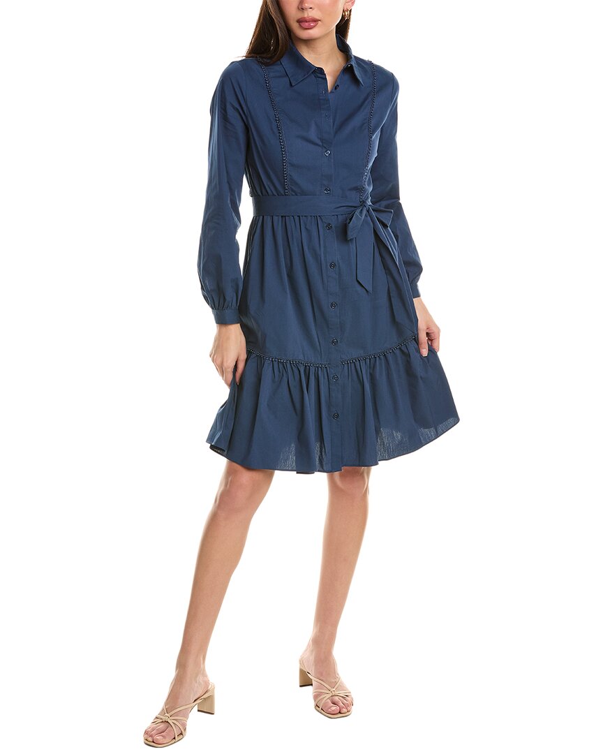 Shop Nanette Lepore Nanette By  Amber Shirtdress In Blue