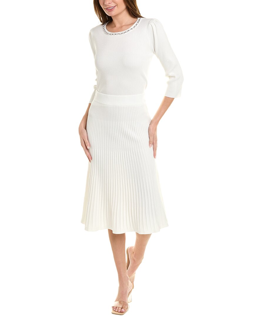 Shop Nanette Lepore Nanette  2pc Top & Skirt Set In White