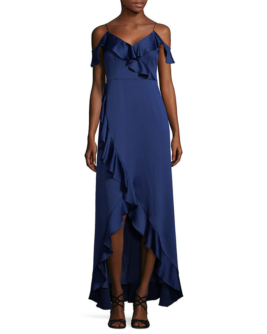 Image of Aidan by Aidan Mattox Cold Shoulder Dress