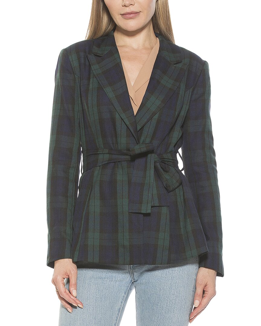 Alexia Admor Olya Plaid Belted Blazer